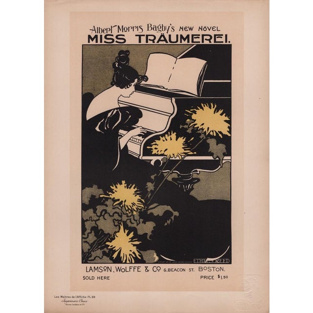 Ethel Reed, Miss Traumerei from Les Maîtres de L'Affiche, 1897, Original Lithograph For Sale - Image 13 of 13