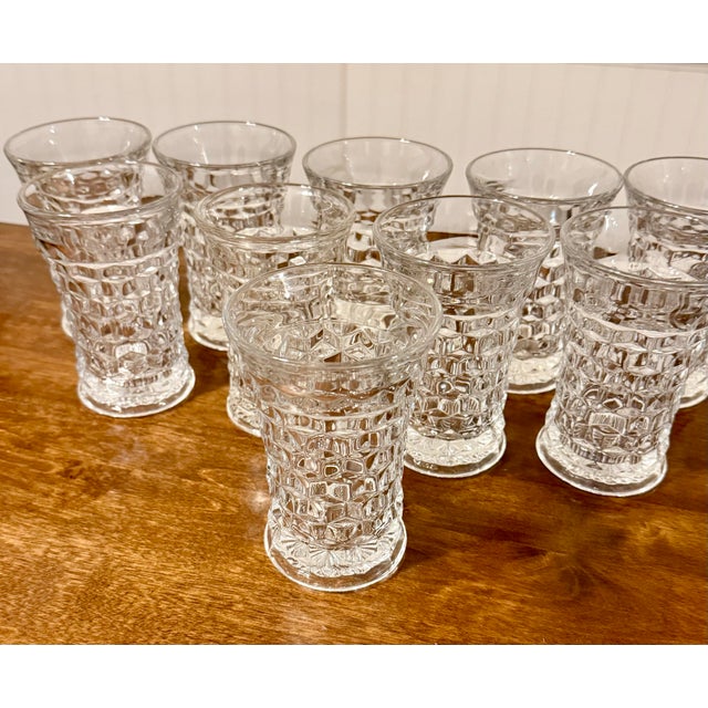 Transparent Fostoria 1930's American Flared Glass Set - 10pcs For Sale - Image 8 of 12