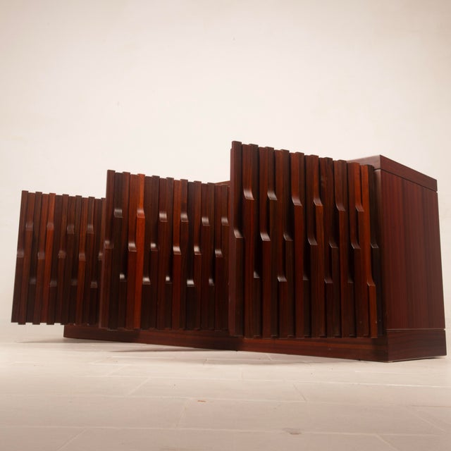 Gaetano Scultura 99 Padouk Wood Sideboard by Luciano Frigerio for Frigerio di Desio For Sale - Image 10 of 18