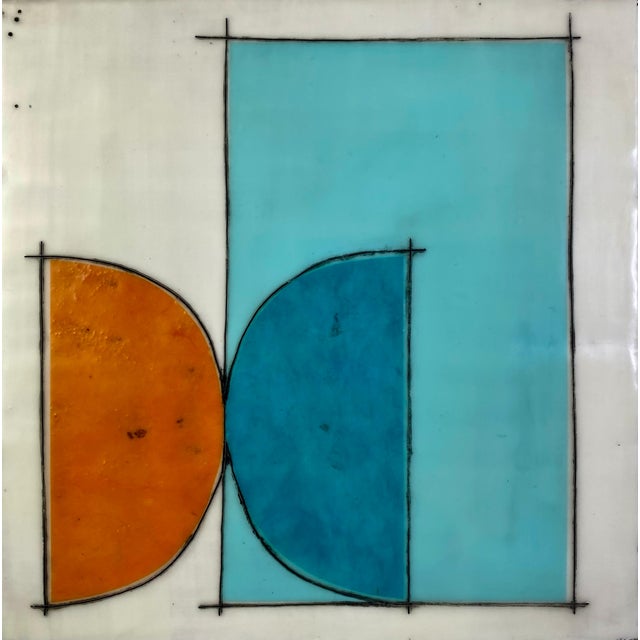 Wood Encaustic Collage Installation by Gina Cochran - "The Enthusiast" - 16 Pieces For Sale - Image 7 of 18