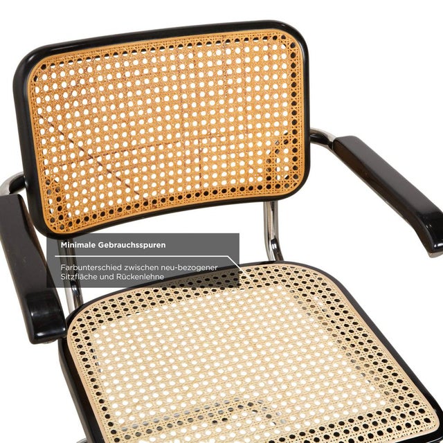 Black S 64 Cantilever Chair in Black Metal from Thonet For Sale - Image 8 of 16