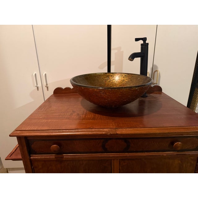 Queen Anne 1990s Queen Anne Style Vessel Sink Cabinet For Sale - Image 4 of 11