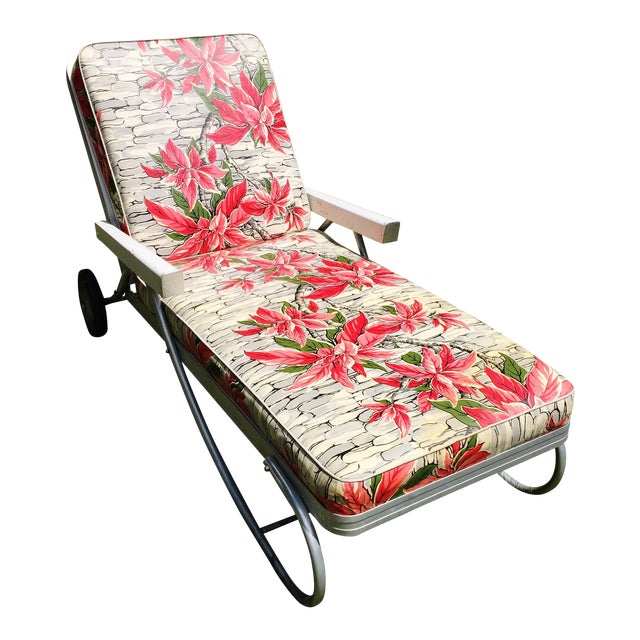 Vintage Bunting Aluminum Chaise Lounge Patio Chair | Chairish