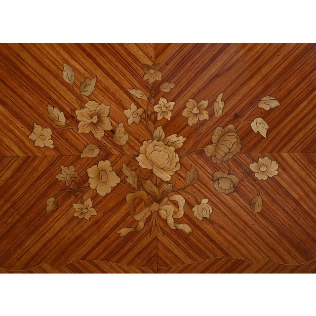 Small Marquetry Display Bookcase, 1890s For Sale - Image 11 of 18