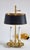 French Vintage French Bouillote Brass & Tole Table Lamp For Sale - Image 3 of 16
