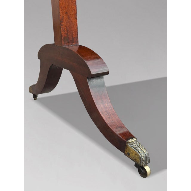 Wood Early 19th Century Regency Mahogany Cheval Mirror, 1820s For Sale - Image 7 of 13