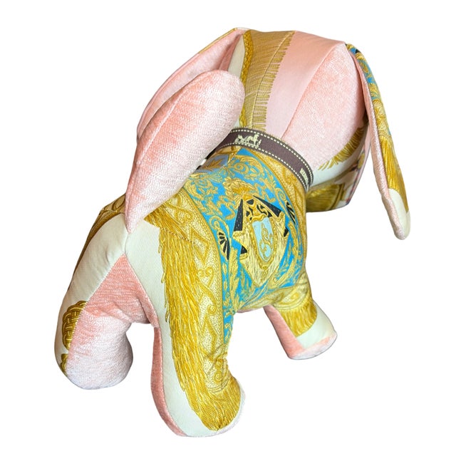 French Hermes Poste Et Cavalerie Vintage Silk Scarf Loyal Puppy For Sale - Image 3 of 3