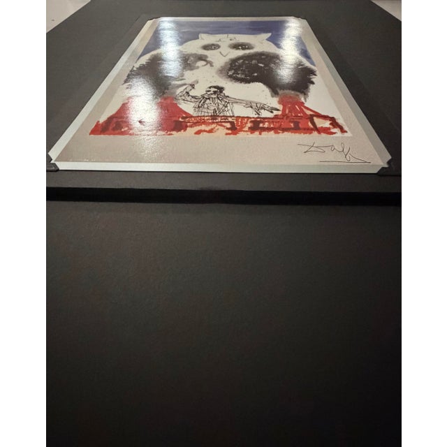 Metal 1971 Salvador Dalí "The Lawyer" “El Abogado” Tobo Arte .925 Sterling Silver Serigraph – Custom Gallery Framed⁠ For Sale - Image 7 of 12