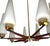 An elegant eight-light uplight chandelier designed by Stilnovo, Italy, circa 1950s. This refined Mid-Century Modern...
