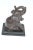 VTG Pair of Bronze Art Deco Baby Elephant Book Ends For Sale - Image 12 of 16