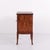 Bedside Table in Dark Wood with Brass Mounts and Tapered Legs, 1940s For Sale - Image 3 of 12