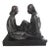 Felipe Castañeda "Dos Mujeres" 1982 Signed Bronze of Two Seated Women, Mexican Modernist, Edition of 7 For Sale