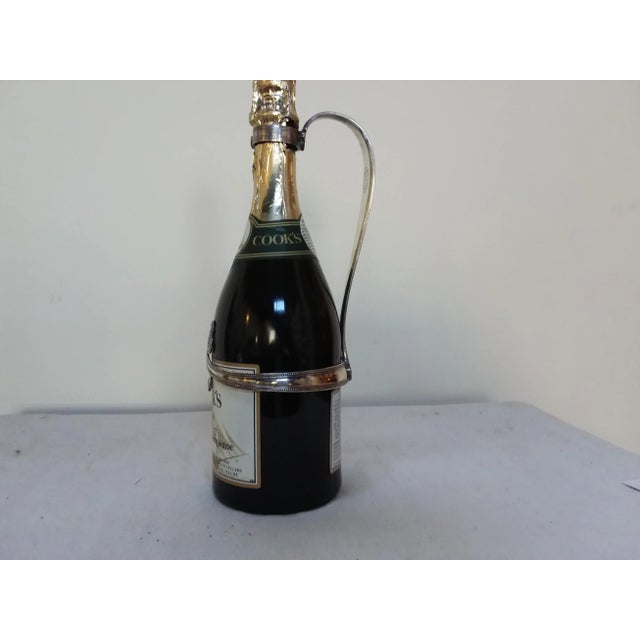 Elkington Silver Plated Bottle Holder For Sale - Image 9 of 9
