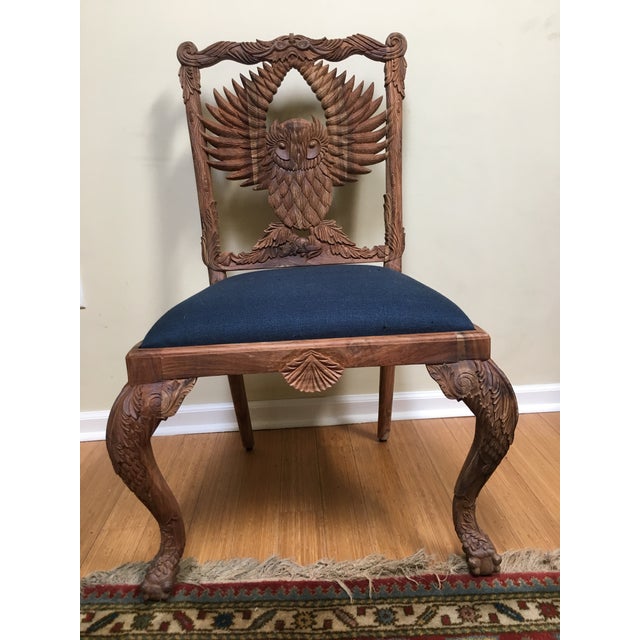 Anthropologie Woodland Menagerie Handcarved Owl Chair Chairish