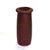 Brown Antique Arts & Crafts Embossed Paneled Grape & Leaf Redware Pottery Vase C1920 For Sale - Image 8 of 9