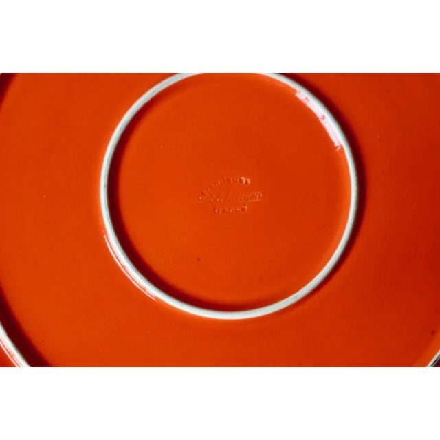 This charming cheese bell is a midcentury production from the Elchinger ceramic workshops. In a vintage and colorful...