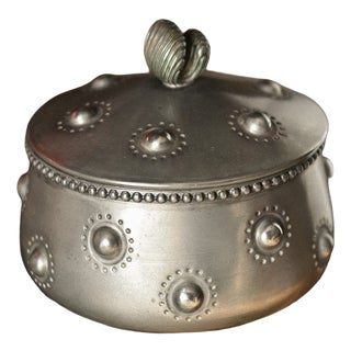Mid-Century Lidded Pewter Sugar Bowl by Nani Peltro for Alzano Lombardo, Italy, 1950s For Sale