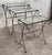 1950s Scrolling Iron Patio Nesting Side Tables - Set of 3 For Sale In Miami - Image 6 of 11