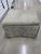 2000 - 2009 Vintage Silver Gray Velvet Ottoman For Sale - Image 5 of 6
