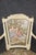 Early 20th C Pair Louis XVI Style Creme Painted W/ Gold Accent Armchairs For Sale - Image 14 of 15