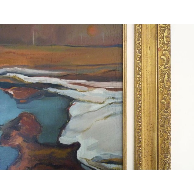Abstract Composition, 1970s, Oil on Canvas, Framed For Sale - Image 4 of 10