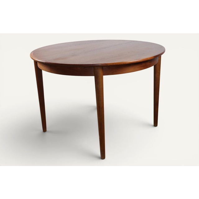 Danish Extendable Round Teak Dining Table, 1960s For Sale - Image 9 of 18