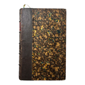 French Montyon - The Life of a Good Man, Marbled, Binding, Gilt Fleur-De-Lis Spine, Published 1867