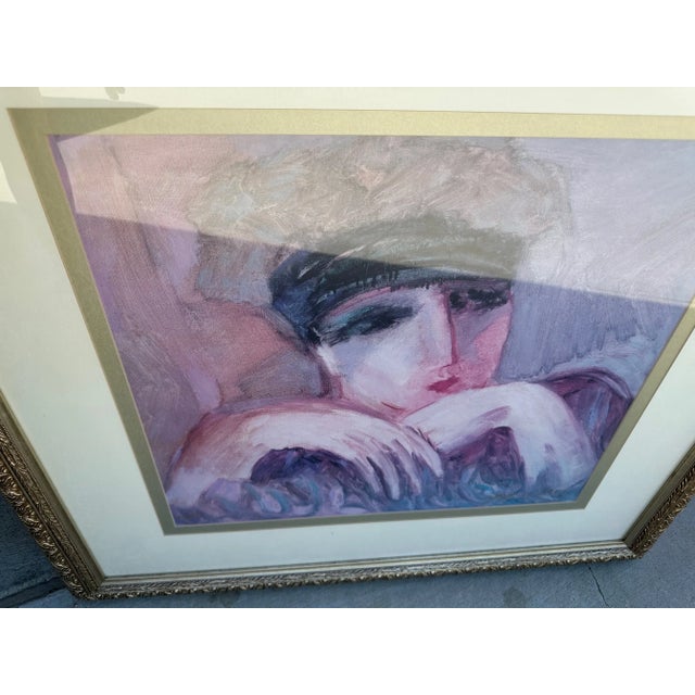 This artwork Titled "Sybill" is an original Lithograph by American artist Barbara A. wood, born 1926. It is hand signed...