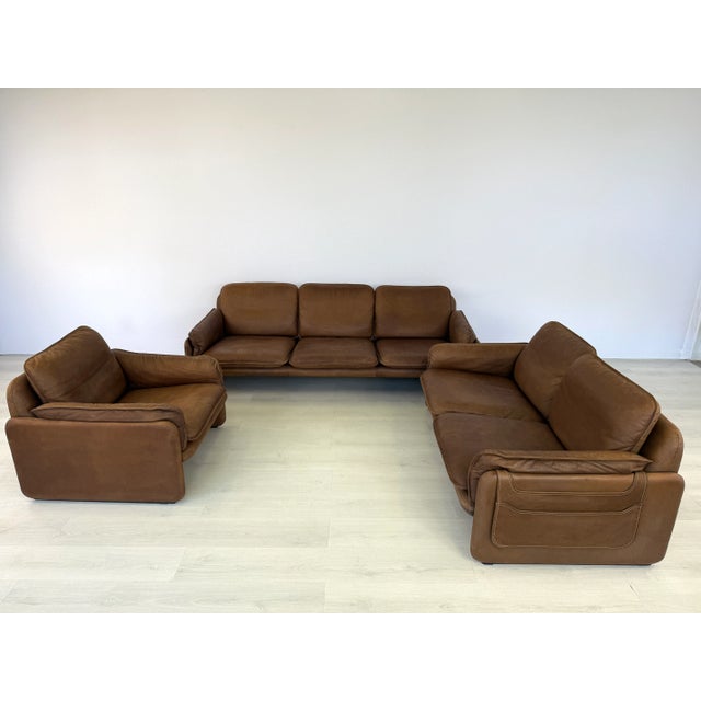 De Sede Ds61 Leather Three-Seat Sofa, 1960s For Sale - Image 18 of 18
