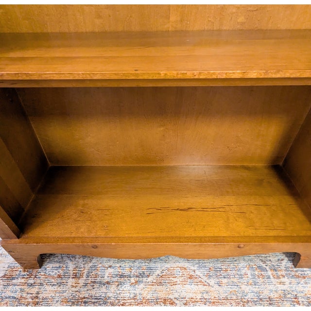 Mid Century Small Rock Maple Bookcase by Brady Furniture / Nichols and Stone For Sale In Raleigh - Image 6 of 13