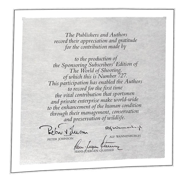 "The World of Shooting" 1987 Wannenburgh, Alf For Sale - Image 10 of 13