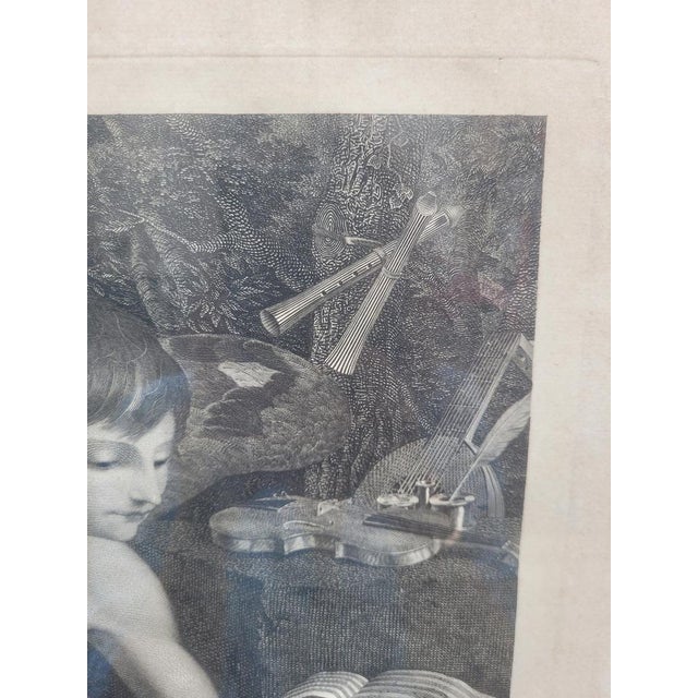 Black G Longhi, Il Genio De La Musica: Cupido, Engraving, 19th Century, Framed For Sale - Image 8 of 18