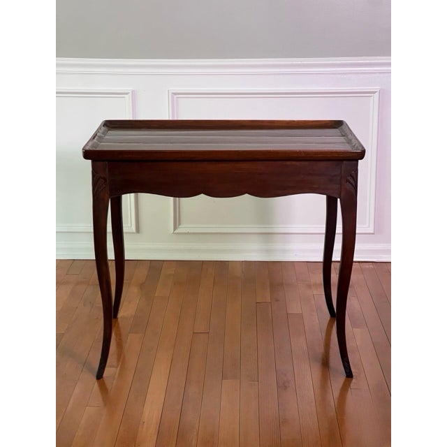Antique French Provincial Louis XV Style Mahogany Tea Table, Circa 1900 For Sale In Philadelphia - Image 6 of 15