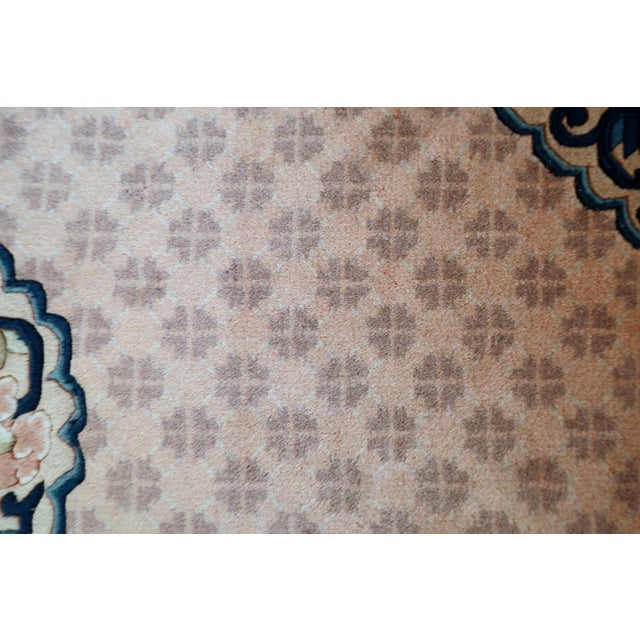 1960s 1960s, Vintage Chinese Art Deco Rug 2' X '5 For Sale - Image 5 of 12