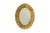 Elliptical Mirror in Hammered, Gilded Brass, 1950s For Sale - Image 6 of 6
