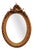 Large French Rococo Style Oval Mirror For Sale