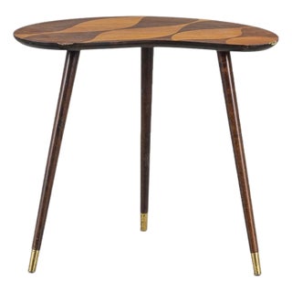 Model 166 Kidney Side Table With Rosewood Inlay by Björkås Möbelfabrik For Sale