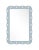 Contemporary Fleur Home Garden District Satsuma Rectangle Mirror in Parma Gray, 36x48 For Sale - Image 3 of 3