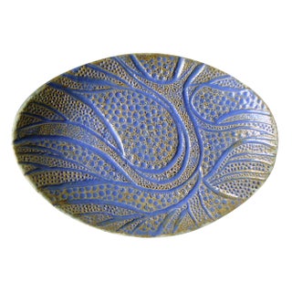 Oval Bowl with Tree Motif by Elina Titane, 2013 For Sale