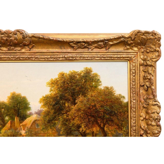 Victorian English Antique Landscape Painting of Sheep by Henry Maidment (Fl. 1889-1914) For Sale - Image 3 of 18