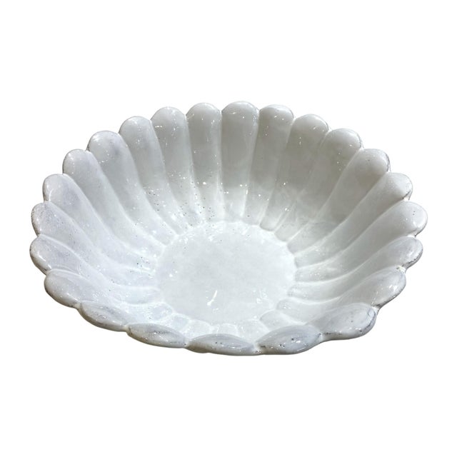 Late 20th Century Large Astier De Villatte "Marguerite" Bowl, Handmade in Paris For Sale In San Francisco - Image 6 of 17