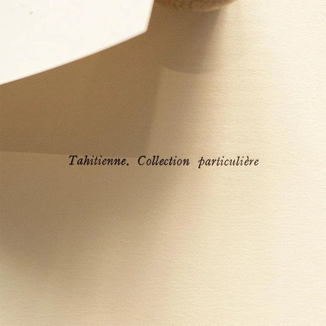 1940s 1949 After Paul Gauguin "Tahitian Sketch", First Edition Black and White Print For Sale - Image 5 of 7