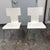 Design Plus Gallery presents a Pair of Modern Side Chairs. The chair showcases a white molded plywood shell with an...