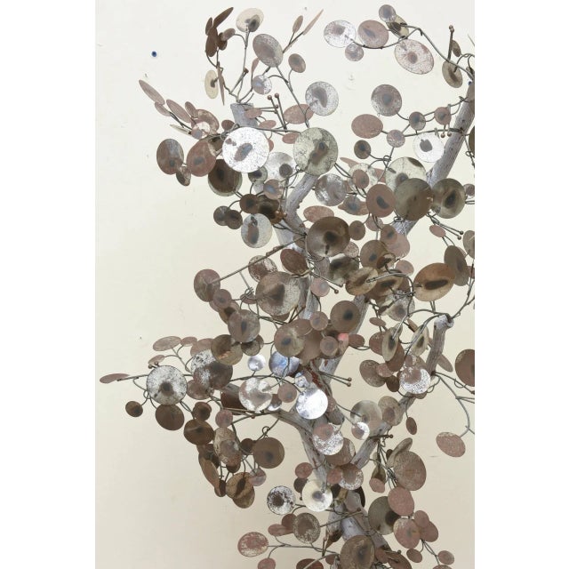 1970s Curtis Jere Raindrop Life Size Tree Sculpture Vintage Final Sale For Sale - Image 5 of 10