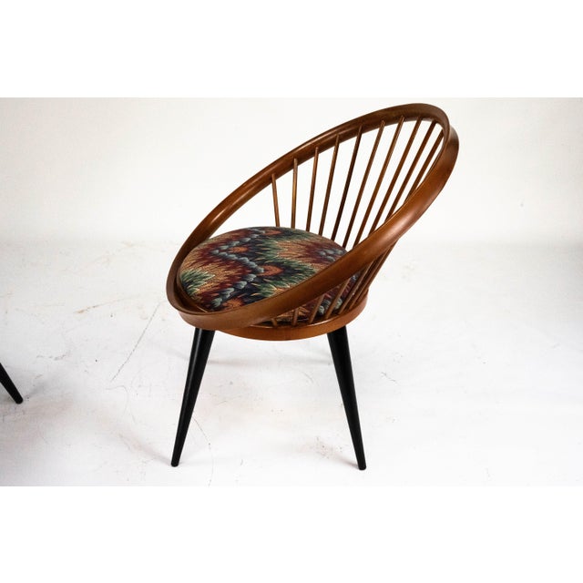 Yngve Ekström Circle Chairs by Yngve Ekström for Swedese, Sweden, 1950s, Set of 2 For Sale - Image 4 of 17