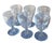 Set of 6 Frederick Carder for Steuben Crystal Port Wine Stems c.1930's.