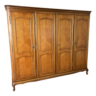 Vintage French Louis XVI Style Wardrobe For Sale