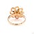 0.71 Carat Rose Cut White Diamond Brown Diamond Gold Ring, Size 6.5 For Sale In New York - Image 6 of 9