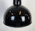 Industrial Black Enamel Factory Lamp with Cast Iron Top, 1950s For Sale - Image 4 of 16
