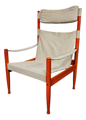 Model 30 Safari Lounge Chair by Erik Worts for Niels Eilersen, Denmark, 1960s